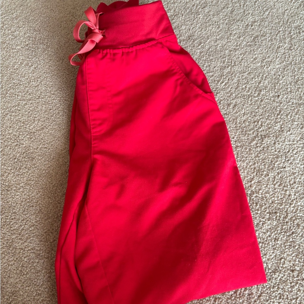 FIGS XS RED HIGH WAISTED ZAMORA JOGGERS